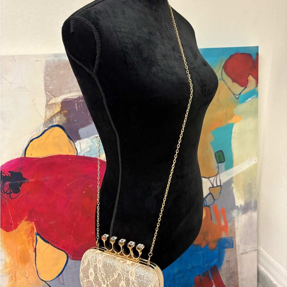 Elegant Gold and Silver Clutch